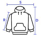 Klasická mikina Gildan DryBlend® Adult Hooded Sweatshirt Maroon