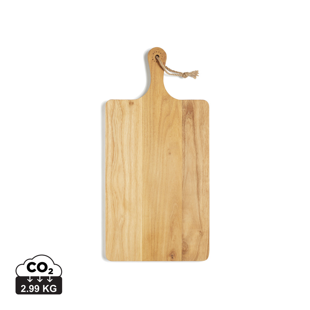 Wooden rectangular serving board VINGA Buscot - brown