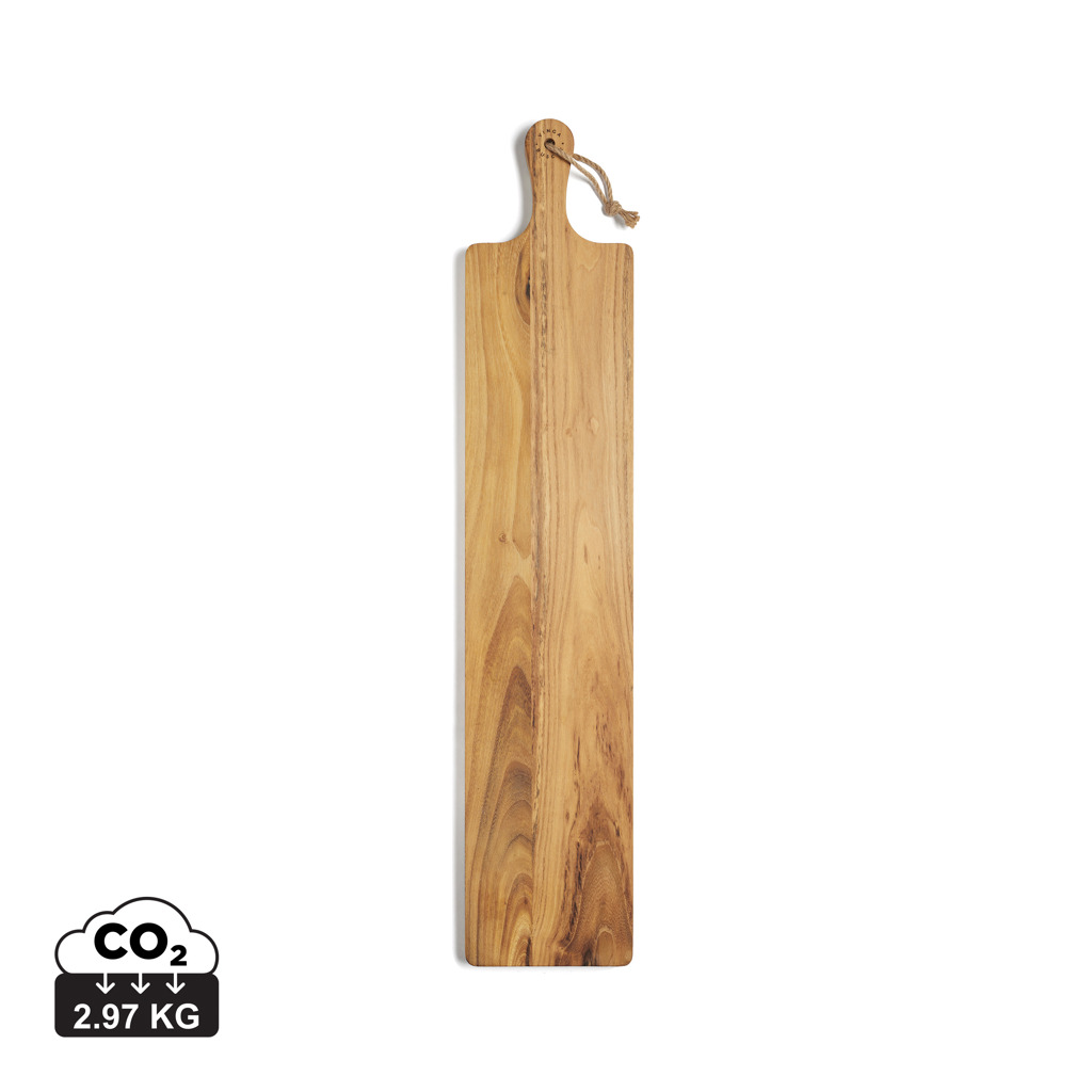 Long wooden serving board VINGA Buscot OKTA - brown
