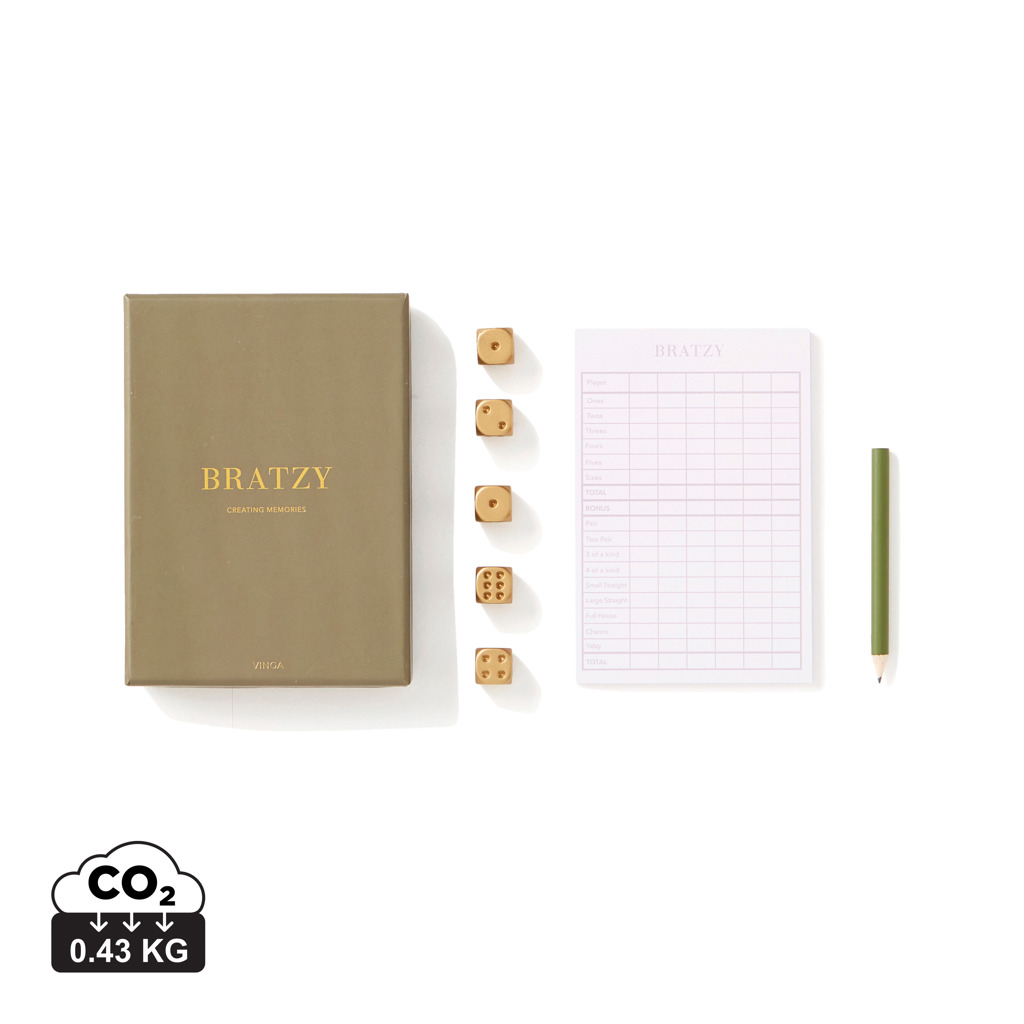 Sada s herními kostkami VINGA Bratzy - zelená