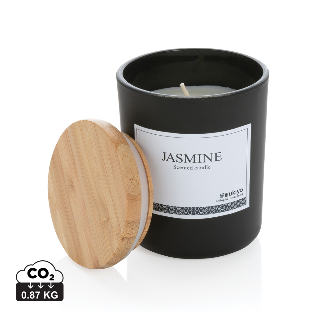 Scented candle Ukiyo SHARIL with bamboo lid