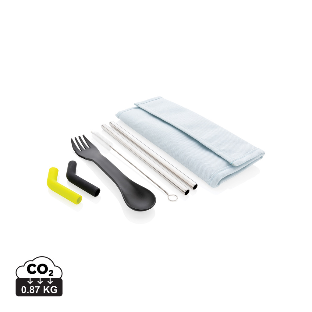 Sada příslušenství na jídlo a pití SAXES v cestovním pouzdru