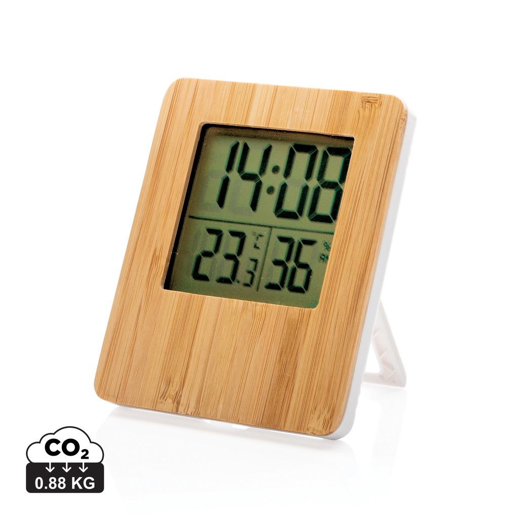 Bamboo home weather station LONGVIEW - brown