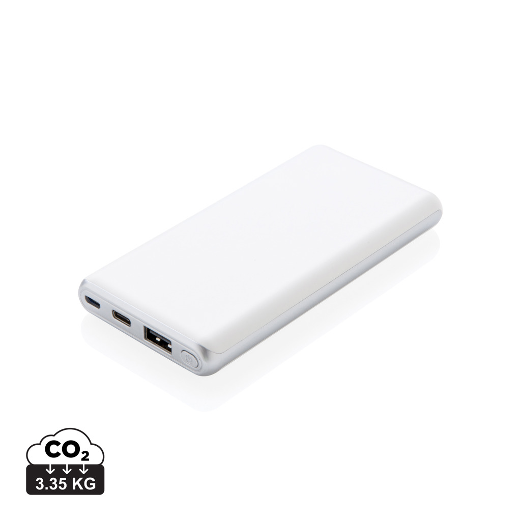 Super rychlá PD powerbanka 10 000 mAh - bílá
