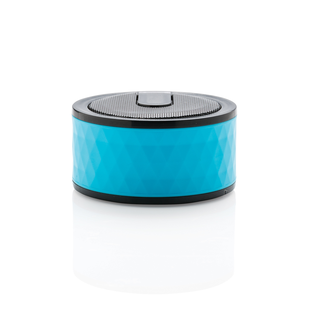 Wireless speaker ZOE with geometric pattern - blue