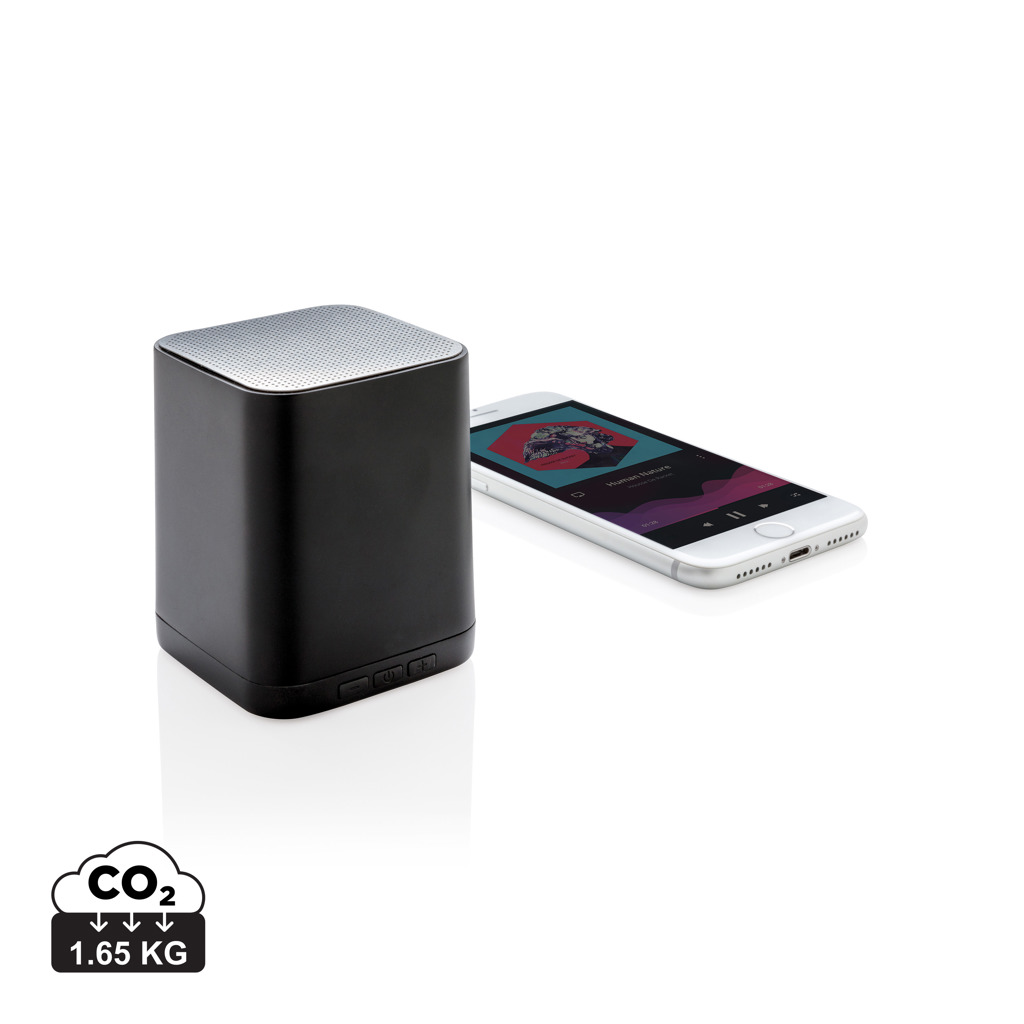 Wireless speaker KAZOO with backlit engraving - black