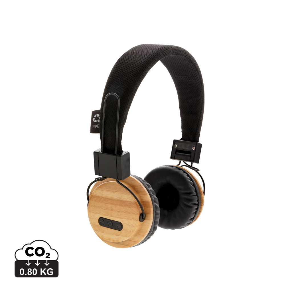 Bamboo wireless EKO headphones DRUBS - brown