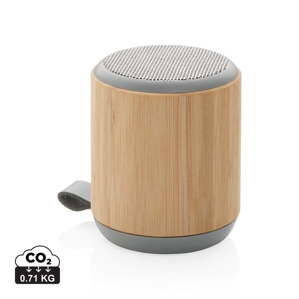 Bamboo Wireless Speaker BAWDRY, 3 W - brown