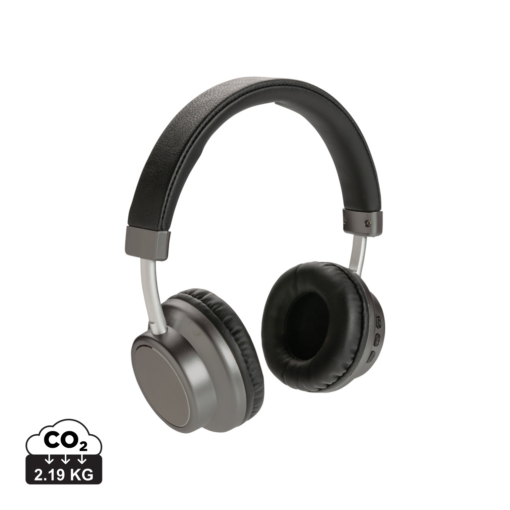 Metal wireless headphones Swiss Peak JOYPOP - grey