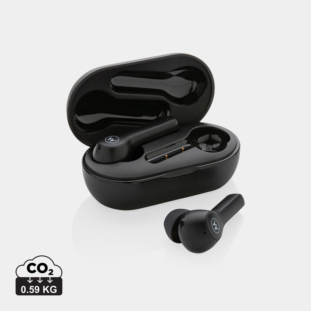Plastová bezdrátová sluchátka Motorola MOTO 85 - černá