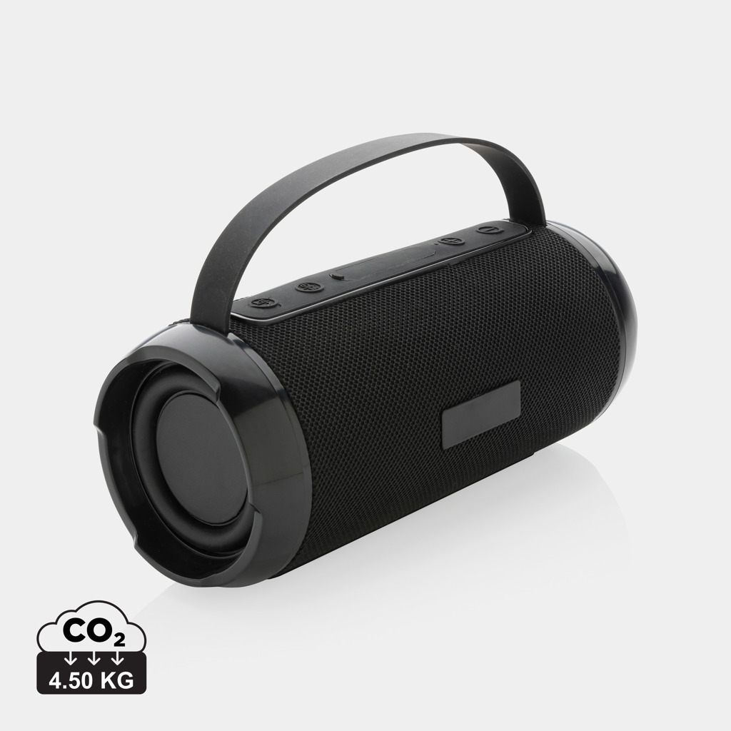 Waterproof wireless speaker Soundboom PHOT made of recycled materials, 6W - black