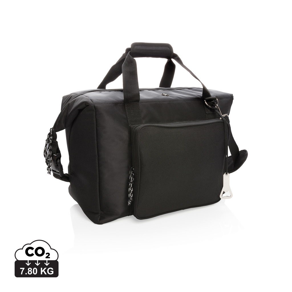 Značková polyesterová chladicí taška Swiss Peak UNHORSED, 40 l - černá