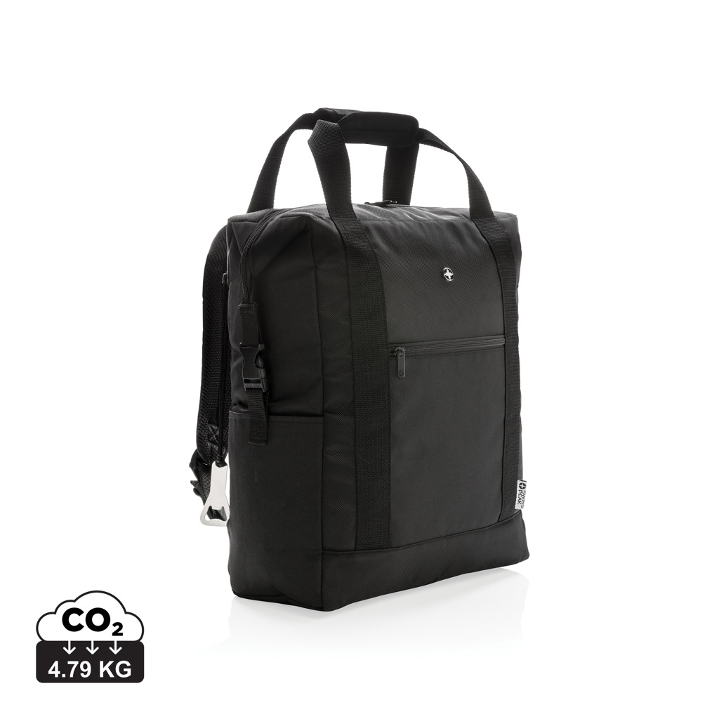 Branded cooling backpack Swiss Peak TOTEPACK, size XXL - black