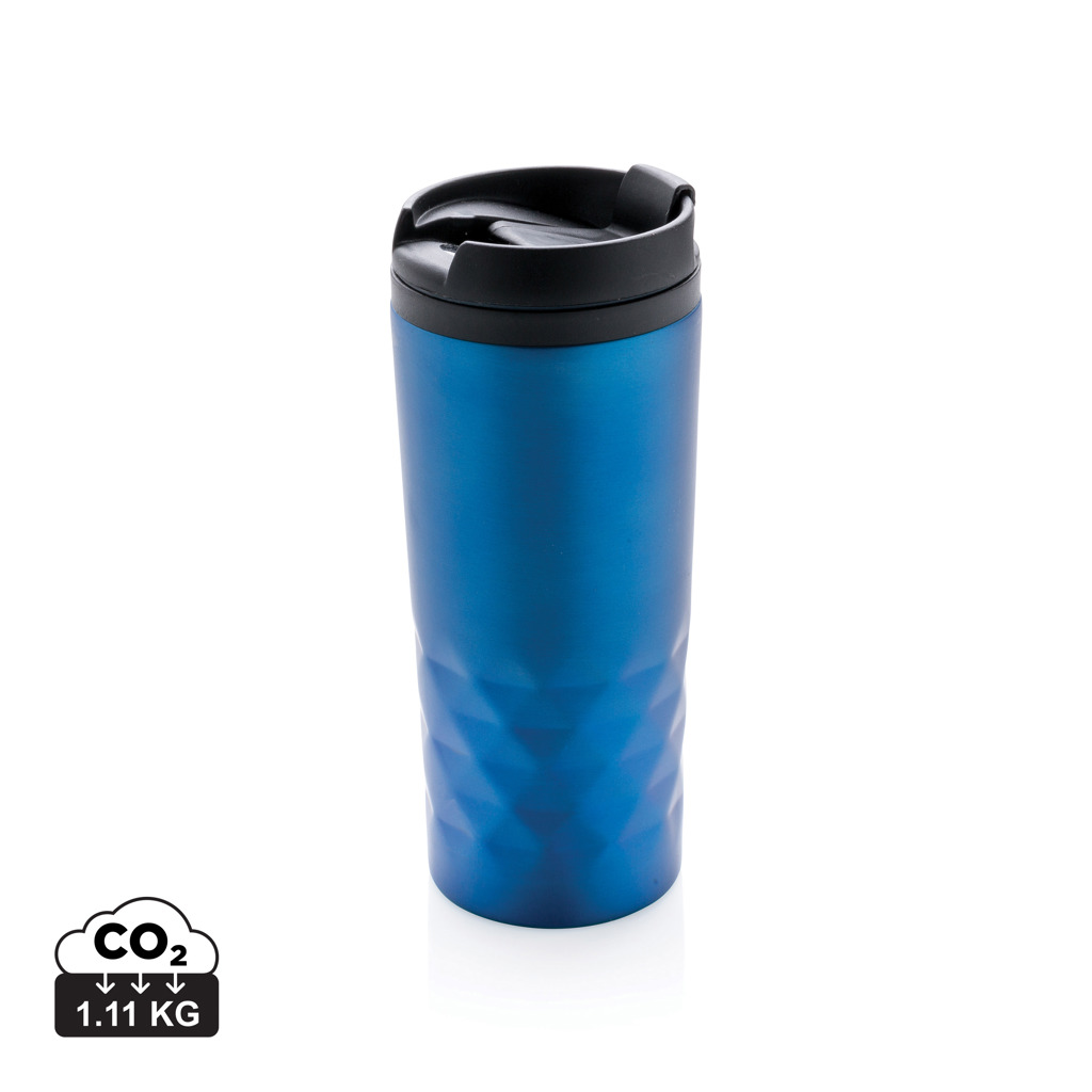 Nerezový termohrnek LIES s geometrickou texturou, 300 ml