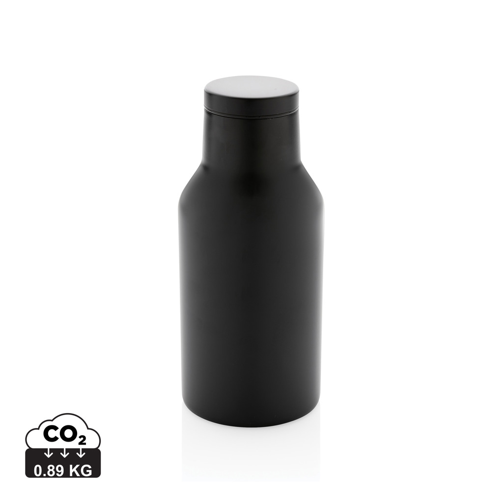 Compact thermo bottle VAQUER made of RCS recycled steel, 300 ml
