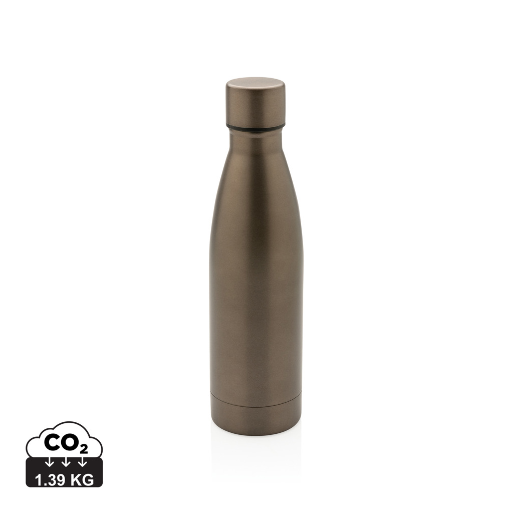 Stainless steel recycled thermo bottle KLEUR, 500 ml