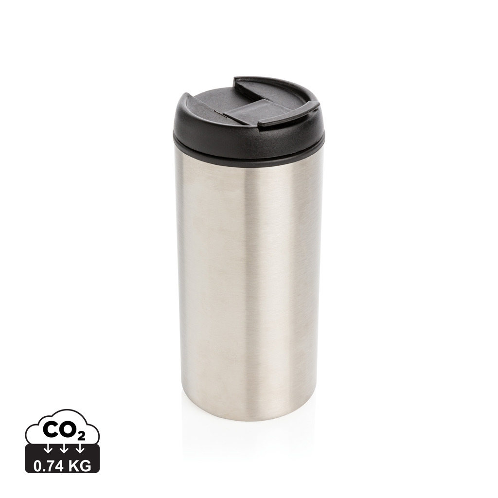 Metal thermo mug ZEIN made of recycled steel