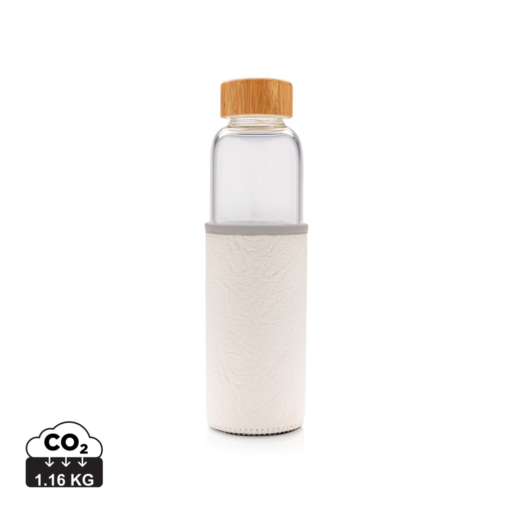 Skleněná lahev LOOT ve vzorovaném PU obalu, 550 ml