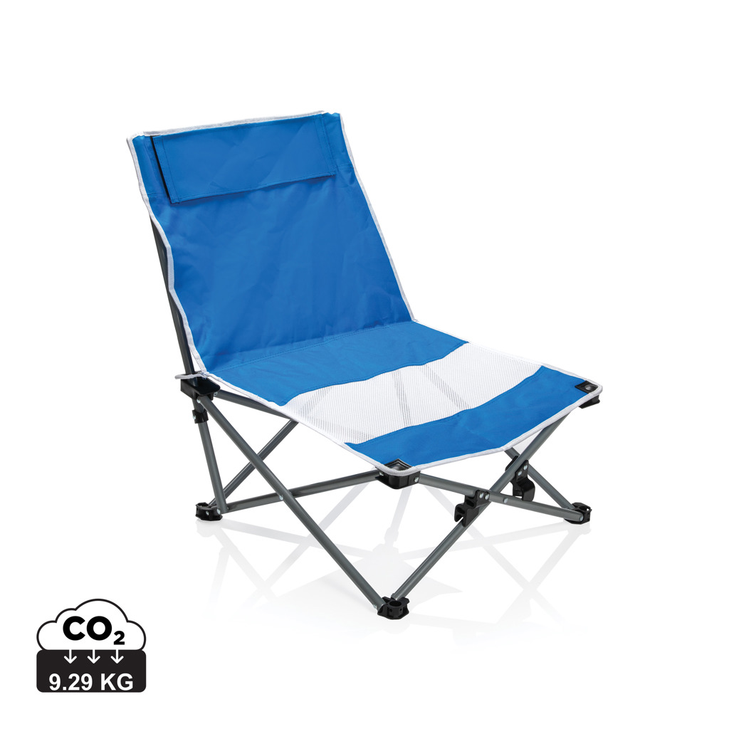 Foldable beach chair - blue