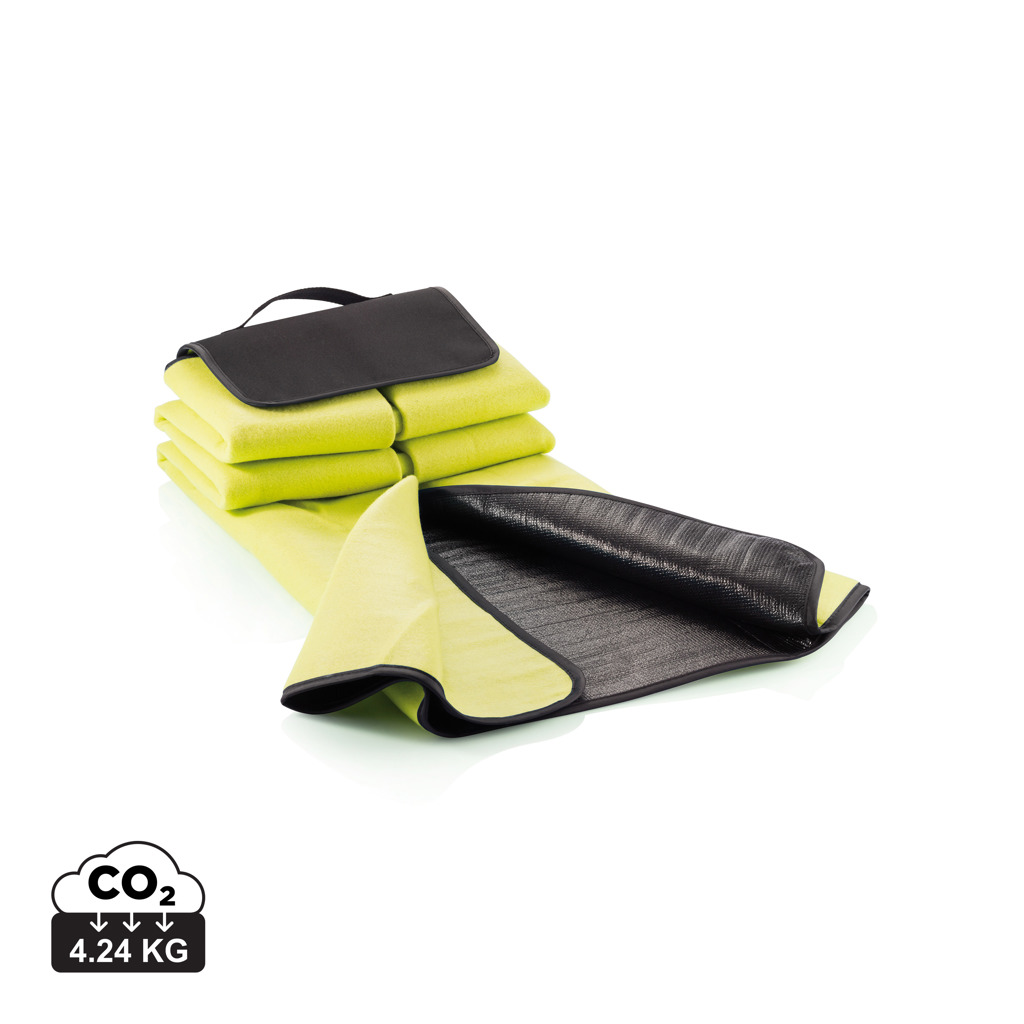 Fleecová pikniková deka FOXES s uchem pro přenášení v ruce