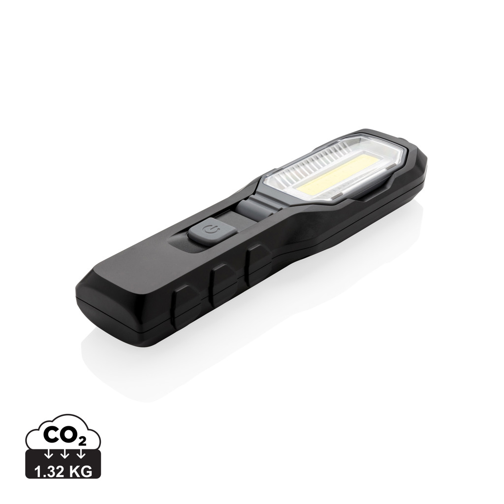Multifunctional LED work light GAGED with adjustable joint - black