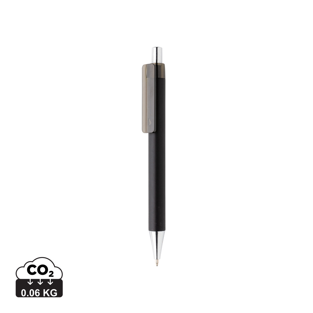 Plastic ballpoint pen SHONE with metallic surface