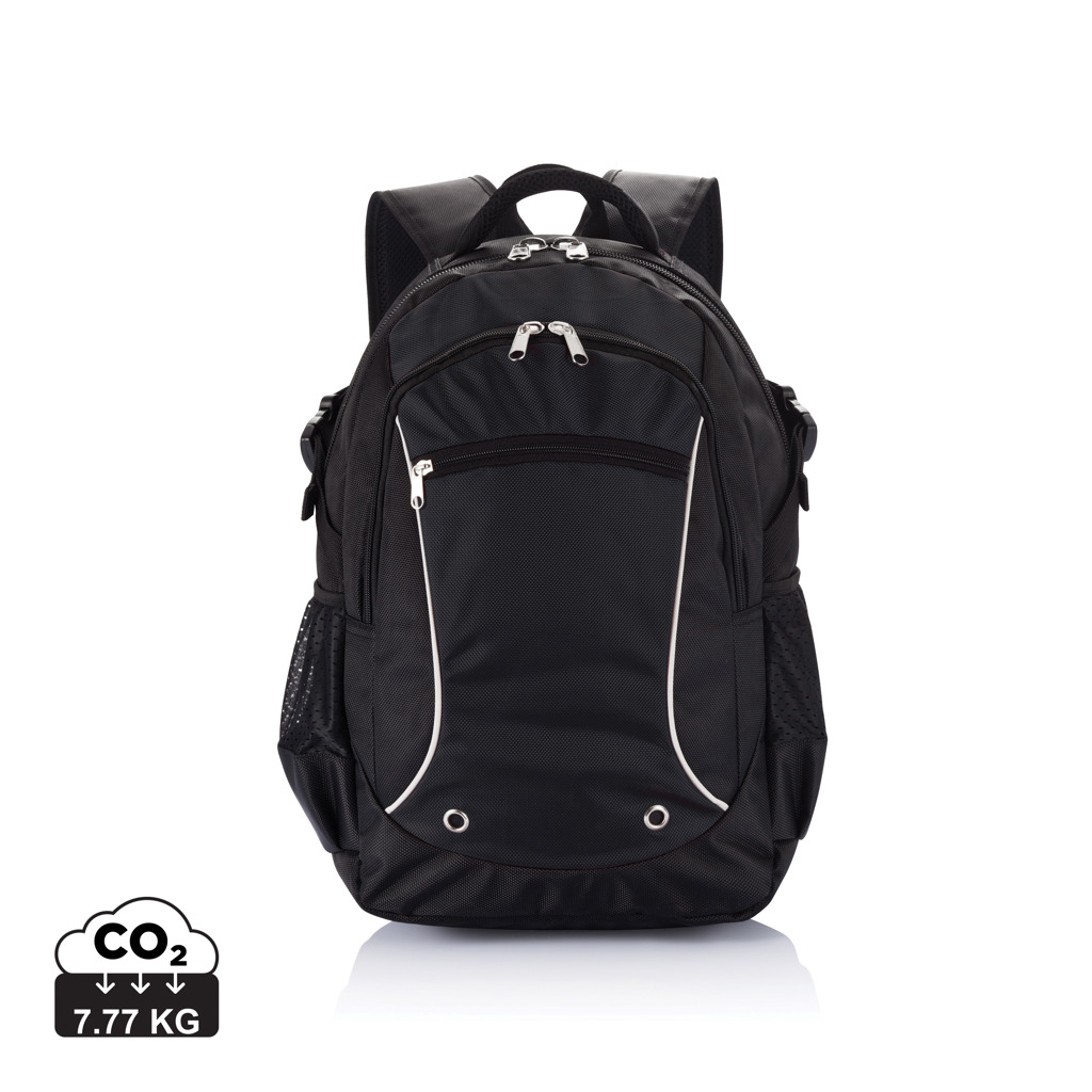 Batoh CAMPHENE s kapsou na 15,6palcový notebook - černá