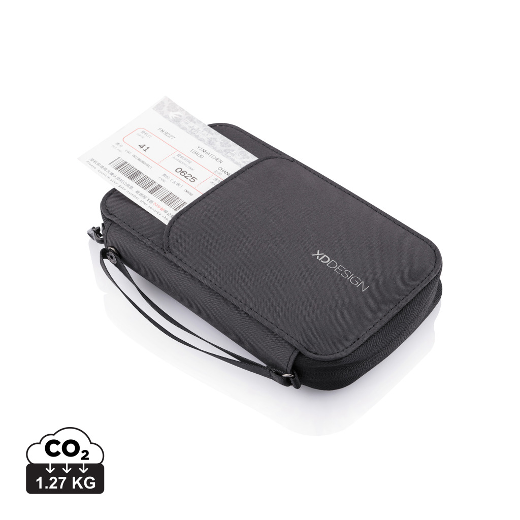 Multifunkční cestovní peněženka MACALLA - černá