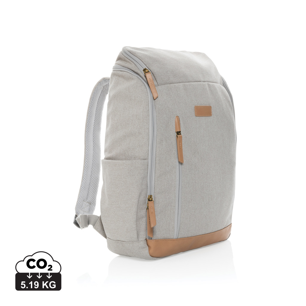Plátěný batoh na notebook COMFIT z recyklovaného materiálu AWARE™, kolekce Impact