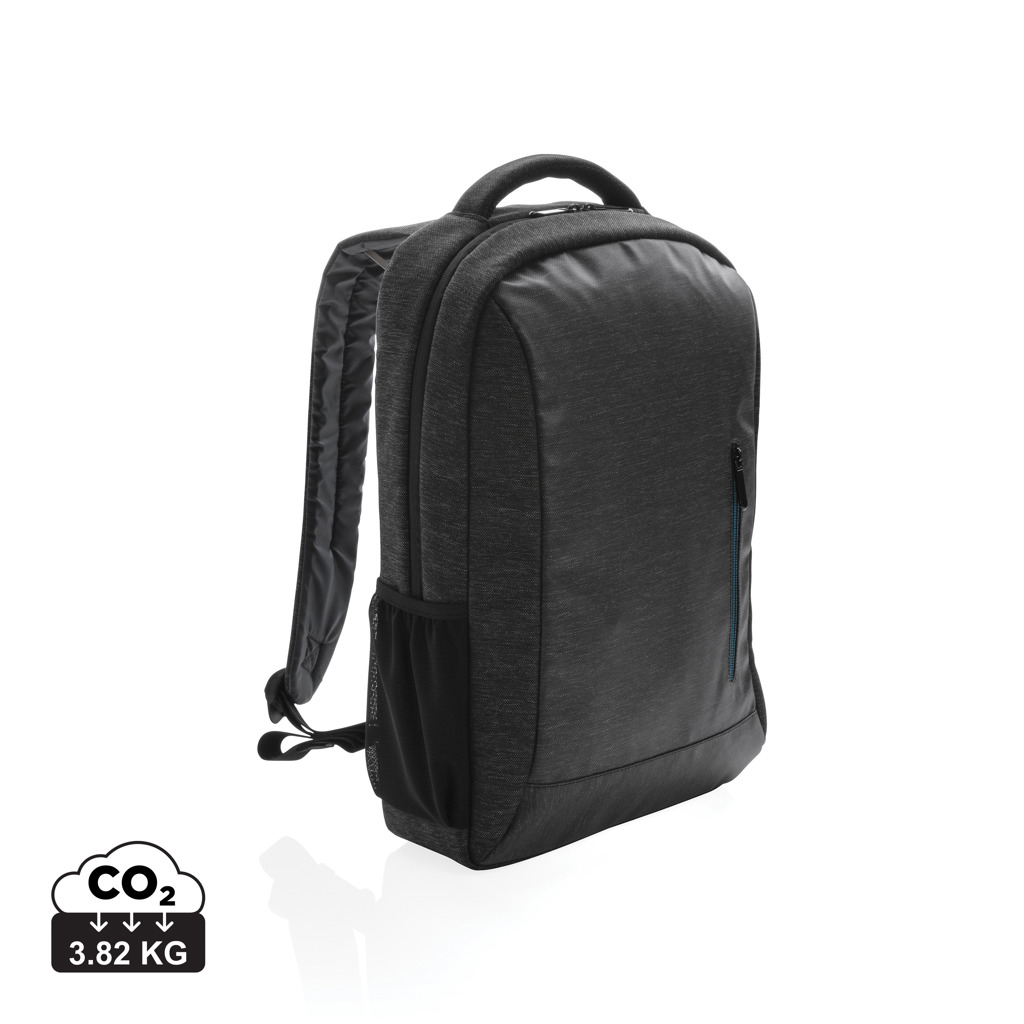 Polyesterový batoh na notebook ANSONIA s nastavitelnými popruhy - černá