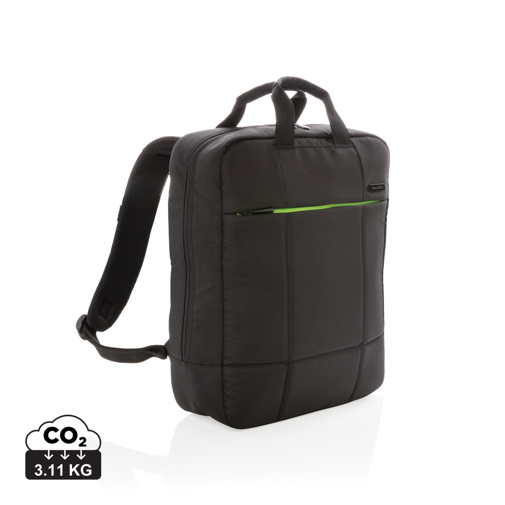 Městský batoh z recyklovaného materiálu INTRO na 15,6palcový notebook - černá