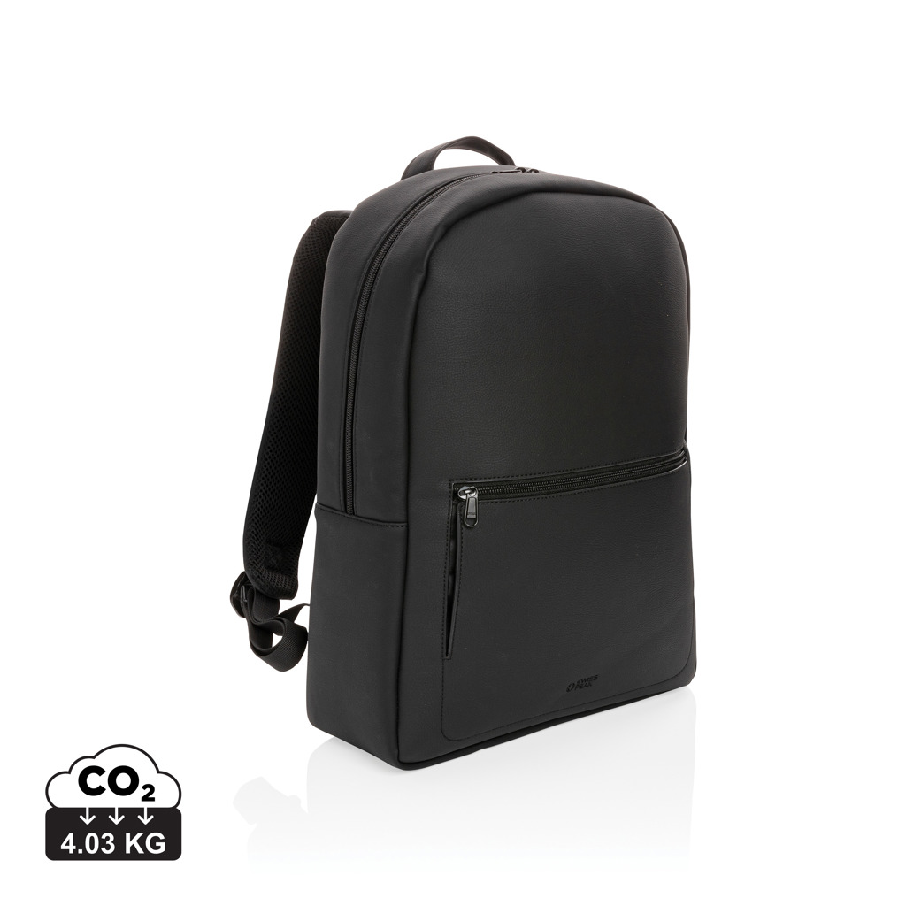 Laptop backpack Swiss Peak SCRAG in vegan leather - black