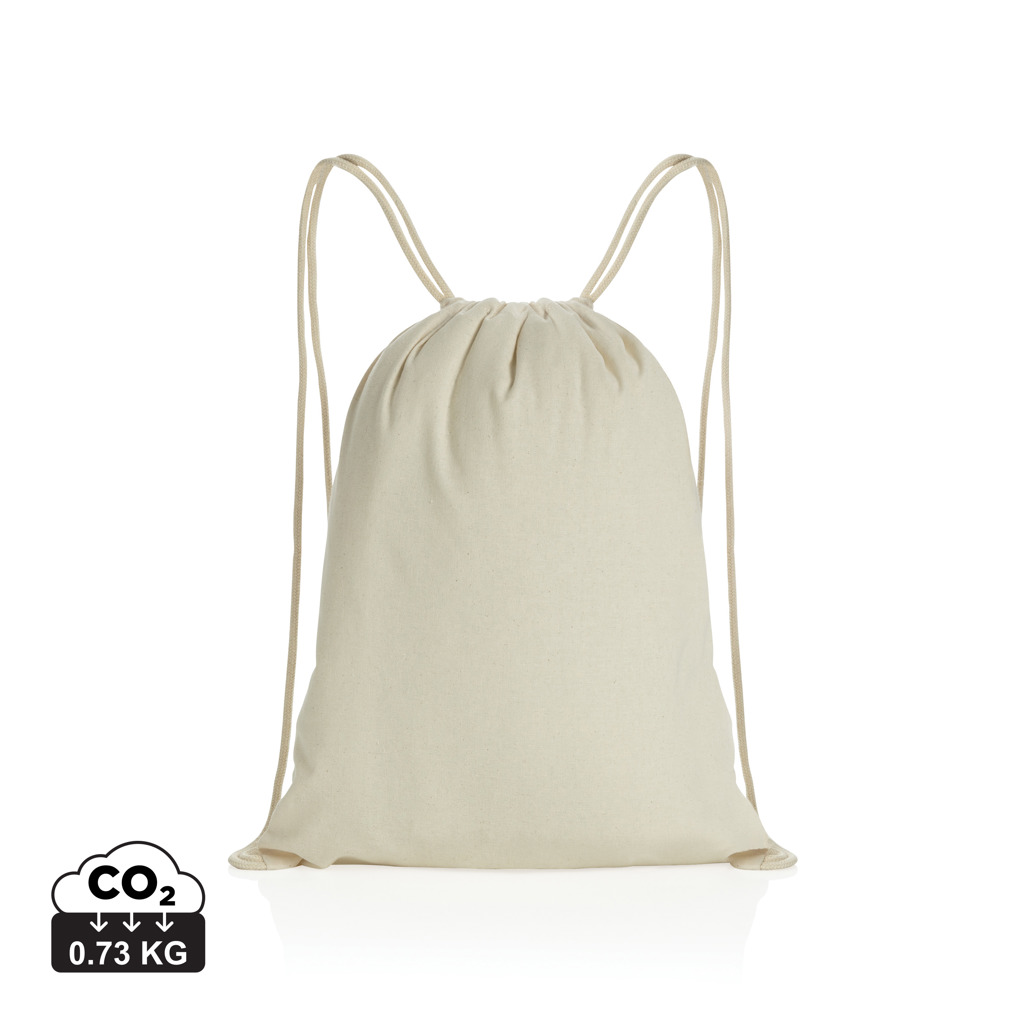 Drawstring Backpack HORNE in recycled cotton AWARE™, Impact collection