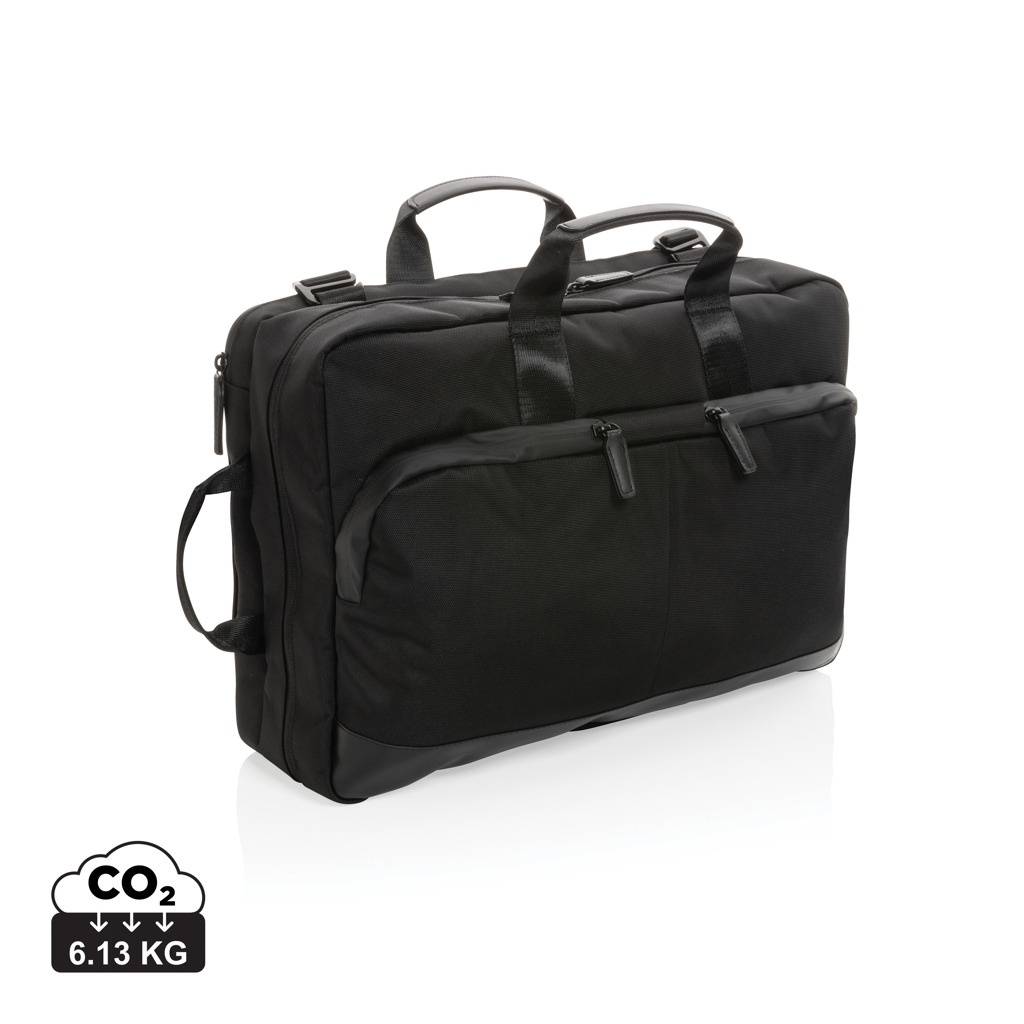 Backpack and 15.6-inch laptop bag Swiss Peak JOVE in AWARE™ RPET - black
