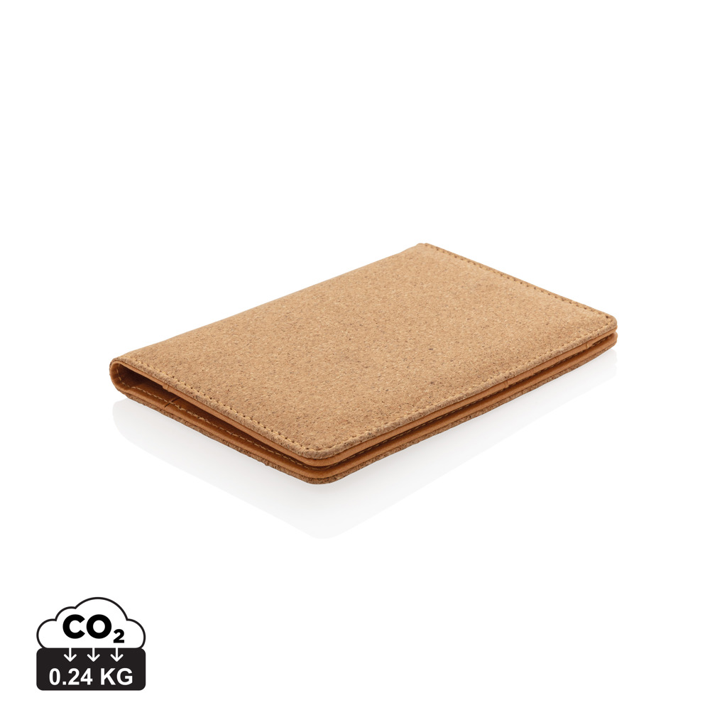 Cork ECO travel wallet MANY with RFID protection - brown