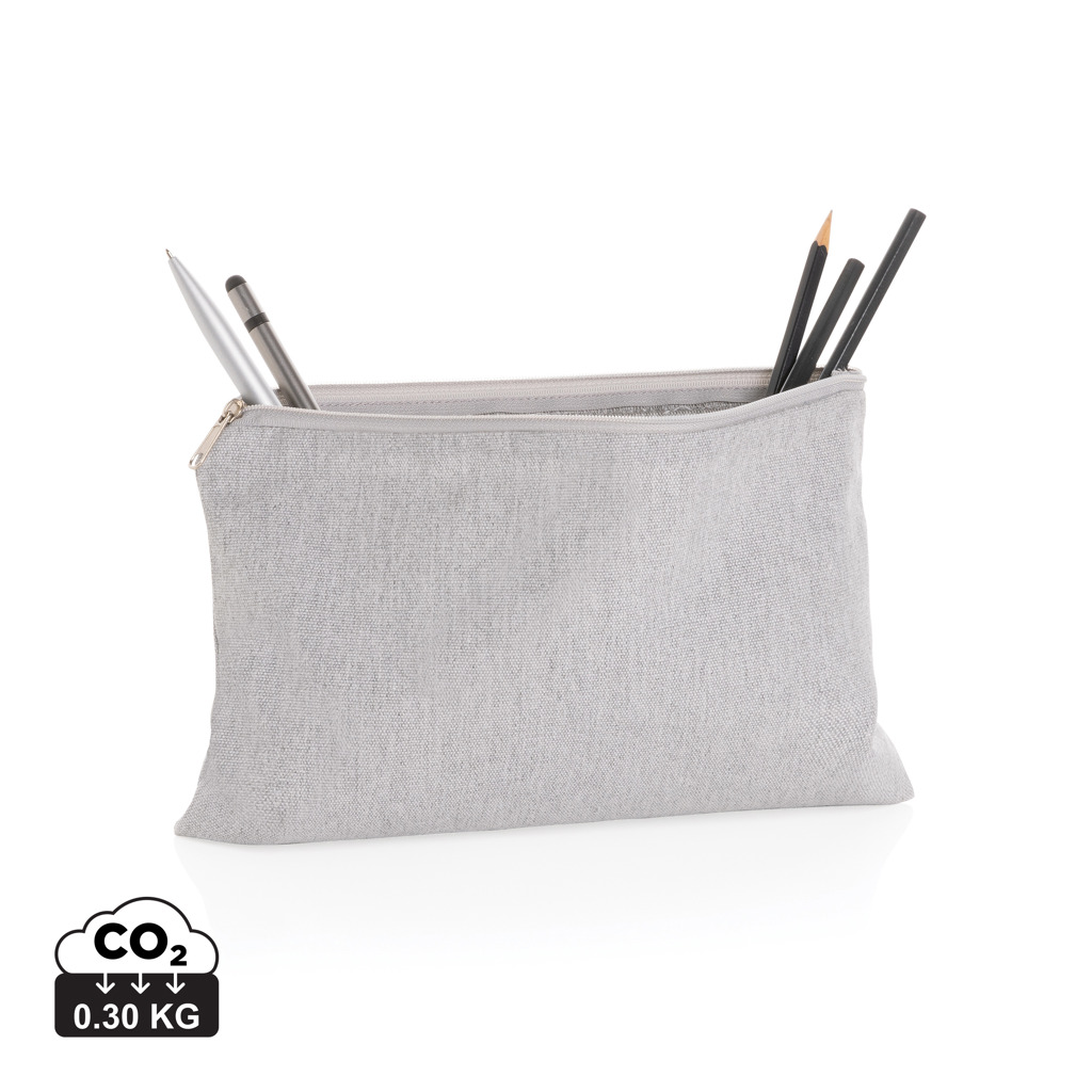 Uncoloured pencil case LOOP in recycled canvas AWARE™, Impact collection