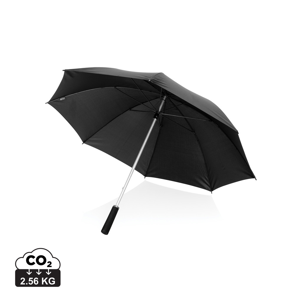 Ultra lehký deštník 25" Swiss Peak REGENEN z RPET materiálu AWARE™ - černá