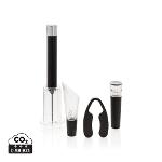 Sada příslušenství k vínu FOWLER, 4 kusy - stříbrná Sada příslušenství k vínu FOWLER, 4 kusy - stříbrná