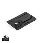 Koženkové pouzdro na karty s RFID ochranou HAILS, 3v1 - černá