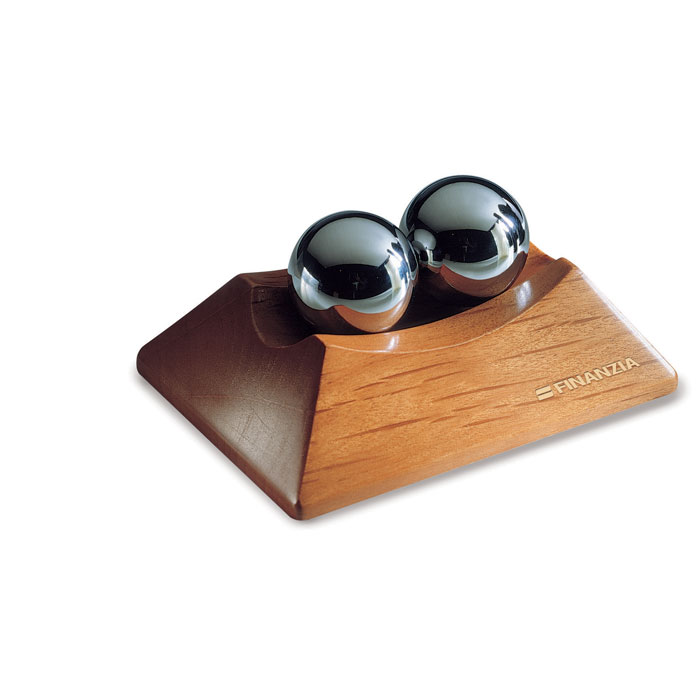 Anti-stress Chinese balls with stand BUNCO - wooden
