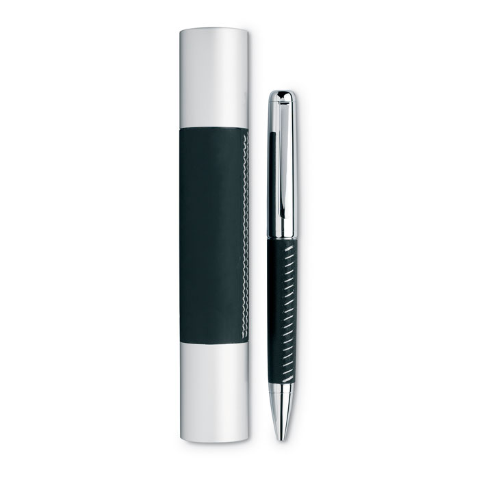 Metal ballpoint pen KENT in case - black
