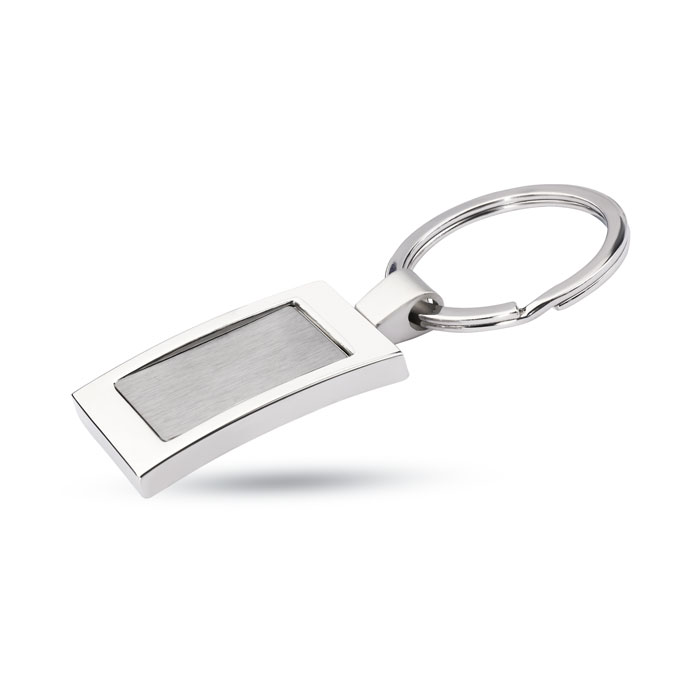 Luxusní přívěšek na klíče FRAME - lesklá stříbrná