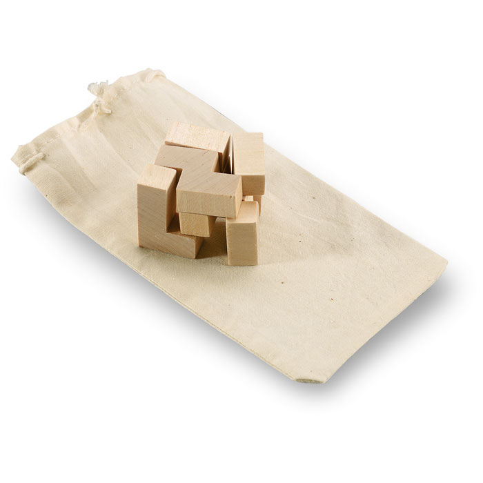 Wooden puzzle in bag EAGAR - wooden