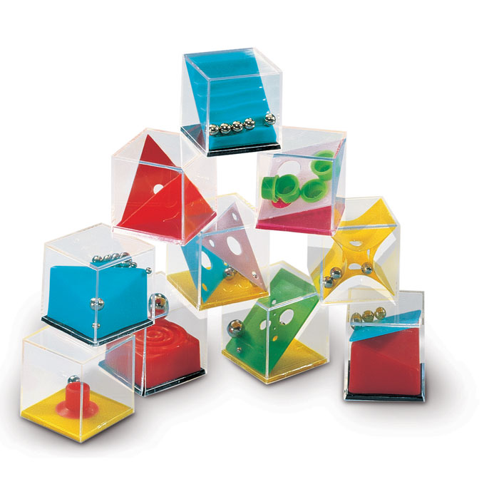 Various puzzle games in a box WOOLY - multi-coloured