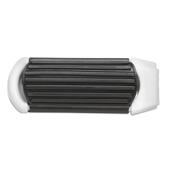 Plastic hair comb with mirror INES - white
