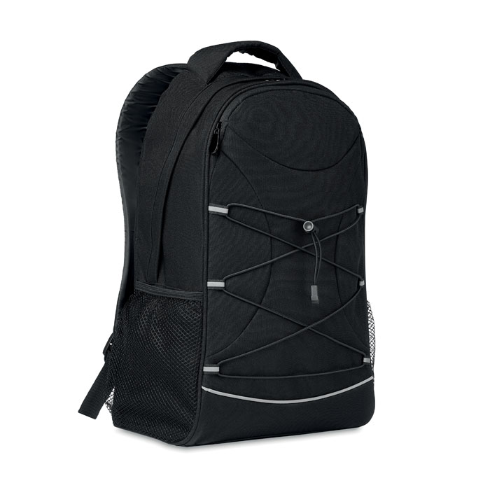 Walking backpack BLANK made of RPET material - black