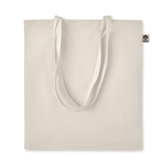 Látková nákupní taška HOPS z bio bavlny - béžová