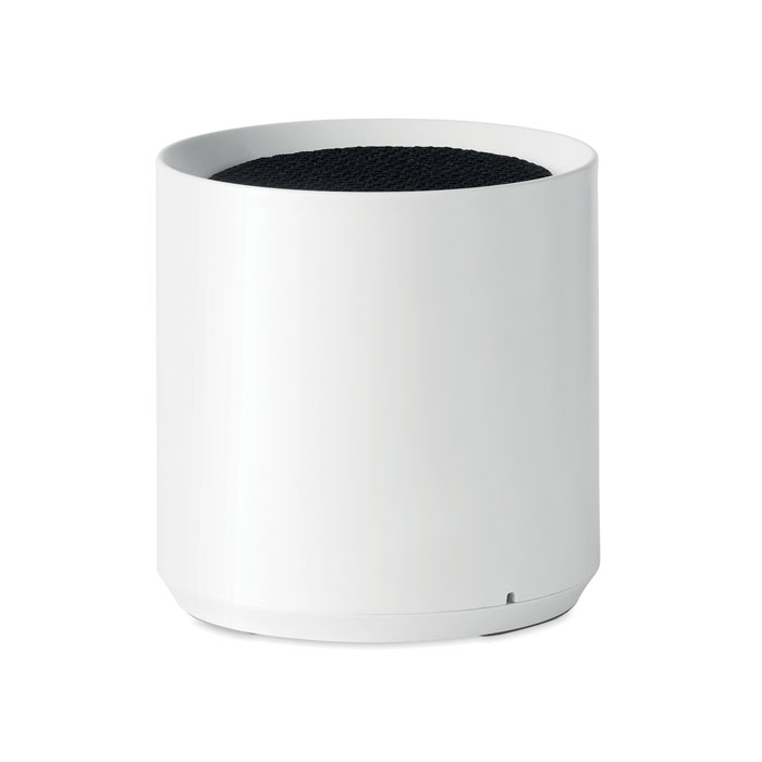 Plastic wireless speaker JAYMIE made of recycled material - white