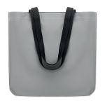 Polyesterová reflexní nákupní taška FETE - matně stříbrná