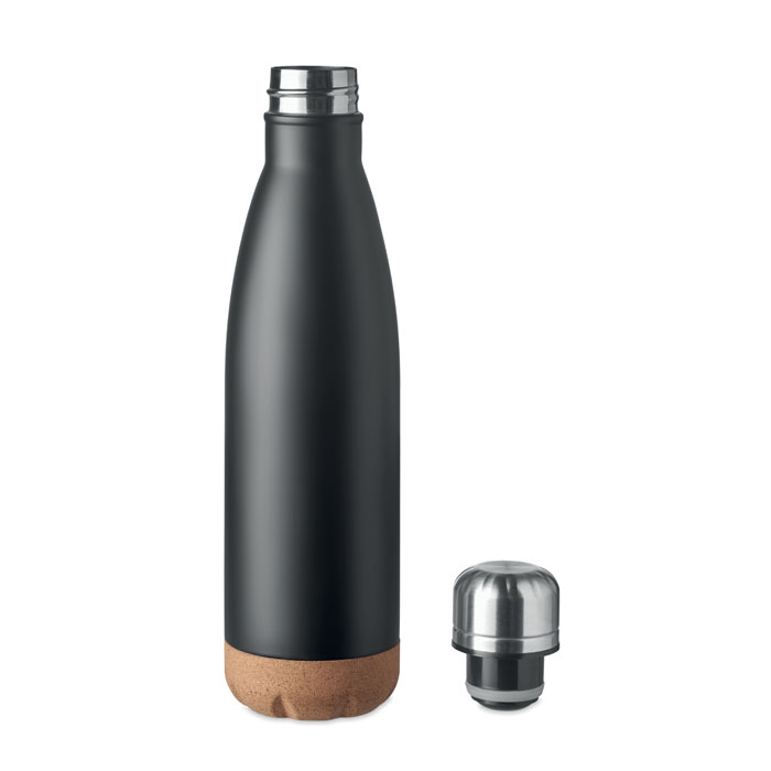 Kovová termolahev s korkovým dnem CASTOR, 500 ml